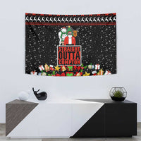 Christmas Straight Outta Gangsta Claus Tapestry Xmas Holiday Patterns - Wonder Print Shop