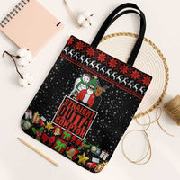 Christmas Straight Outta Gangsta Claus Tote Bag Xmas Holiday Patterns - Wonder Print Shop