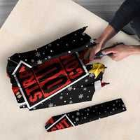 Christmas Straight Outta Gangsta Claus Umbrella Xmas Holiday Patterns - Wonder Print Shop