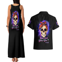 But Did You Die Mom Life Purple Messy Bun Couples Matching Tank Maxi Dress and Hawaiian Shirt - Wonder Print Shop