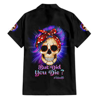 But Did You Die Mom Life Purple Messy Bun Family Matching Short Sleeve Bodycon Dress and Hawaiian Shirt - Wonder Print Shop
