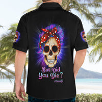But Did You Die Mom Life Purple Messy Bun Hawaiian Shirt - Wonder Print Shop