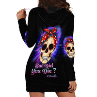 But Did You Die Mom Life Purple Messy Bun Hoodie Dress - Wonder Print Shop