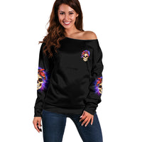 But Did You Die Mom Life Purple Messy Bun Off Shoulder Sweater - Wonder Print Shop