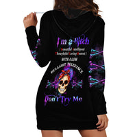 I'm A B Don't Try Me - Bullshit Tolerange Hoodie Dress - Wonder Print Shop