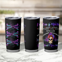 I'm A B Don't Try Me - Bullshit Tolerange Tumbler Cup - Wonder Print Shop