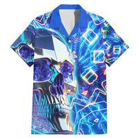 Warning Kinda Crazy Messy Bun Skull Family Matching Mermaid Dress and Hawaiian Shirt - Wonder Print Shop