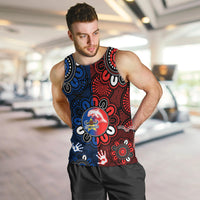 Warning Kinda Crazy Messy Bun Skull Men Tank Top - Wonder Print Shop