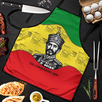 Haile Selassie I Apron Ethiopia Lion of Judah and Conquering Lion Pattern Tribute - Wonder Print Shop