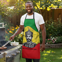 Haile Selassie I Apron Ethiopia Lion of Judah and Conquering Lion Pattern Tribute - Wonder Print Shop