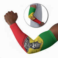 Haile Selassie I Arm Sleeves Ethiopia Lion of Judah and Conquering Lion Pattern Tribute - Wonder Print Shop