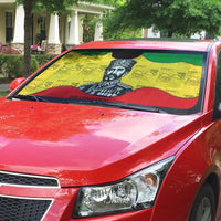 Haile Selassie I Auto Sun Shade Ethiopia Lion of Judah and Conquering Lion Pattern Tribute - Wonder Print Shop