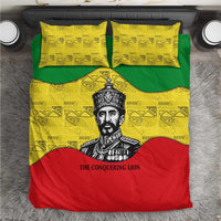 Haile Selassie I Bedding Set Ethiopia Lion of Judah and Conquering Lion Pattern Tribute - Wonder Print Shop