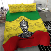 Haile Selassie I Bedding Set Ethiopia Lion of Judah and Conquering Lion Pattern Tribute - Wonder Print Shop