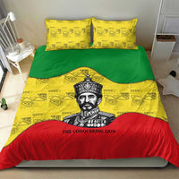 Haile Selassie I Bedding Set Ethiopia Lion of Judah and Conquering Lion Pattern Tribute - Wonder Print Shop