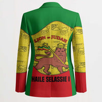 Haile Selassie I Blazer Ethiopia Lion of Judah and Conquering Lion Pattern Tribute - Wonder Print Shop