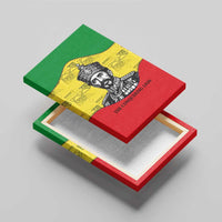 Haile Selassie I Canvas Wall Art Ethiopia Lion of Judah and Conquering Lion Pattern Tribute - Wonder Print Shop