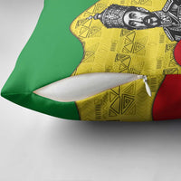 Haile Selassie I Pillow Cover Ethiopia Lion of Judah and Conquering Lion Pattern Tribute - Wonder Print Shop