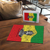 Haile Selassie I Puzzle Ethiopia Lion of Judah and Conquering Lion Pattern Tribute - Wonder Print Shop