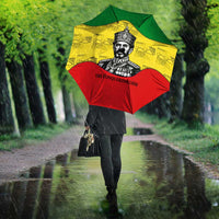 Haile Selassie I Umbrella Ethiopia Lion of Judah and Conquering Lion Pattern Tribute - Wonder Print Shop