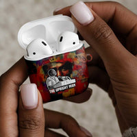 Thomas Sankara Burkina Faso AirPods Case with Bold Portrait and The Upright Man Tribute Design - Wonder Print Shop