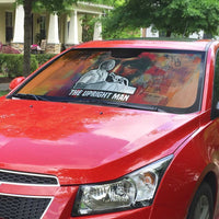 Thomas Sankara Burkina Faso Auto Sun Shade with Bold Portrait and The Upright Man Tribute Design - Wonder Print Shop