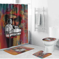Thomas Sankara Burkina Faso Bathroom Set with Bold Portrait and The Upright Man Tribute Design - Wonder Print Shop