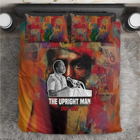 Thomas Sankara Burkina Faso Bedding Set with Bold Portrait and The Upright Man Tribute Design - Wonder Print Shop