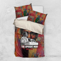 Thomas Sankara Burkina Faso Bedding Set with Bold Portrait and The Upright Man Tribute Design - Wonder Print Shop