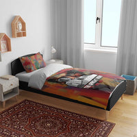 Thomas Sankara Burkina Faso Bedding Set with Bold Portrait and The Upright Man Tribute Design - Wonder Print Shop