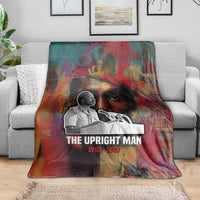 Thomas Sankara Burkina Faso Blanket with Bold Portrait and The Upright Man Tribute Design - Wonder Print Shop