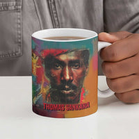 Thomas Sankara Burkina Faso Ceramic Mug with Bold Portrait and The Upright Man Tribute Design - Wonder Print Shop