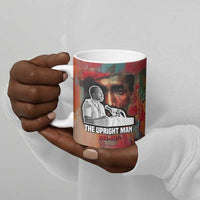 Thomas Sankara Burkina Faso Ceramic Mug with Bold Portrait and The Upright Man Tribute Design - Wonder Print Shop