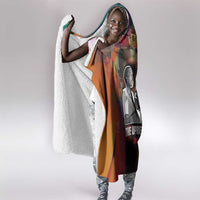 Thomas Sankara Burkina Faso Hooded Blanket with Bold Portrait and The Upright Man Tribute Design - Wonder Print Shop