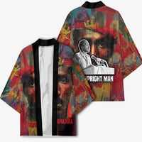 Thomas Sankara Burkina Faso Kimono with Bold Portrait and The Upright Man Tribute Design - Wonder Print Shop