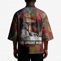 Thomas Sankara Burkina Faso Kimono with Bold Portrait and The Upright Man Tribute Design - Wonder Print Shop