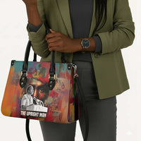 Thomas Sankara Burkina Faso Leather Bag with Bold Portrait and The Upright Man Tribute Design - Wonder Print Shop