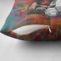 Thomas Sankara Burkina Faso Pillow Cover with Bold Portrait and The Upright Man Tribute Design - Wonder Print Shop