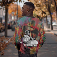 Thomas Sankara Burkina Faso Sweatshirt with Bold Portrait and The Upright Man Tribute Design - Wonder Print Shop