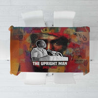 Thomas Sankara Burkina Faso Tablecloth with Bold Portrait and The Upright Man Tribute Design - Wonder Print Shop