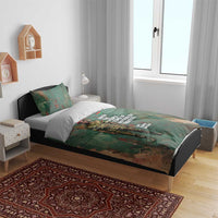 Burkina Faso Thomas Sankara Bedding Set with Military Stance and Anti-Imperialist Quote Tribute Design - Wonder Print Shop