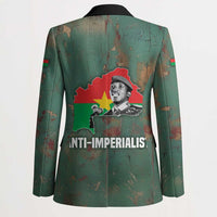 Burkina Faso Thomas Sankara Blazer with Military Stance and Anti-Imperialist Quote Tribute Design - Wonder Print Shop