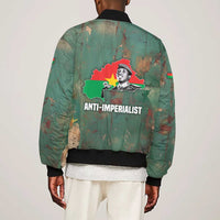 Burkina Faso Thomas Sankara Bomber Jacket with Military Stance and Anti-Imperialist Quote Tribute Design - Wonder Print Shop