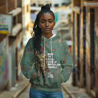 Burkina Faso Thomas Sankara Hoodie with Military Stance and Anti-Imperialist Quote Tribute Design - Wonder Print Shop