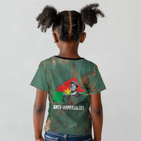 Burkina Faso Thomas Sankara Kid T shirt with Military Stance and Anti-Imperialist Quote Tribute Design - Wonder Print Shop