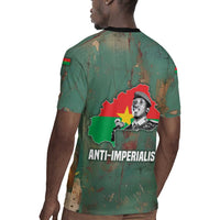 Burkina Faso Thomas Sankara Rugby Jersey with Military Stance and Anti-Imperialist Quote Tribute Design - Wonder Print Shop