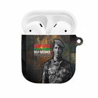 Thomas Sankara AirPods Case Burkina Faso Africa Self-Reliance Message and Military Portrait - Wonder Print Shop