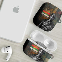 Thomas Sankara AirPods Case Burkina Faso Africa Self-Reliance Message and Military Portrait - Wonder Print Shop