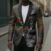 Thomas Sankara Blazer Burkina Faso Africa Self-Reliance Message and Military Portrait - Wonder Print Shop