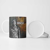 Thomas Sankara Ceramic Mug Burkina Faso Africa Self-Reliance Message and Military Portrait - Wonder Print Shop